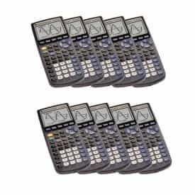 Texas Instruments TI-83 Plus Graphing Calculator Class Set Teacher 10 Pack