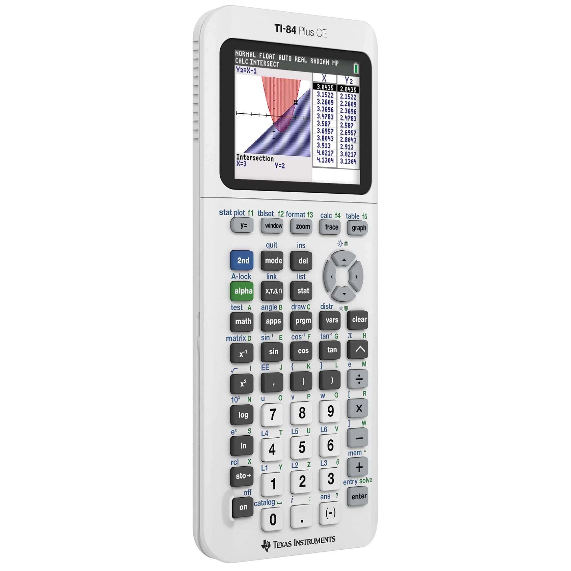 Texas Instruments TI-84 Plus CE Color Graphing Calculator - White